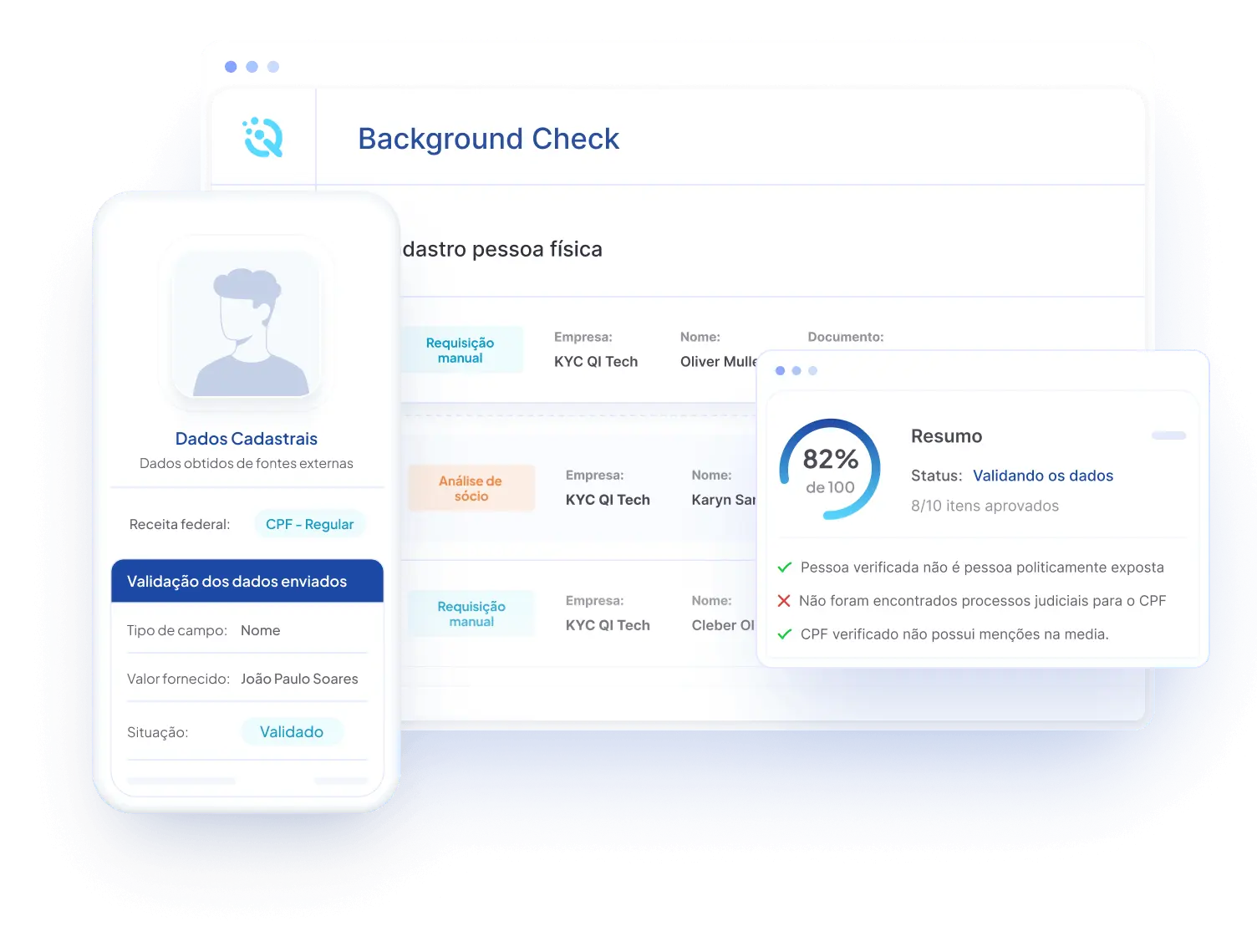Processo de Background Check sem fricção e integrado à jornada do usuário